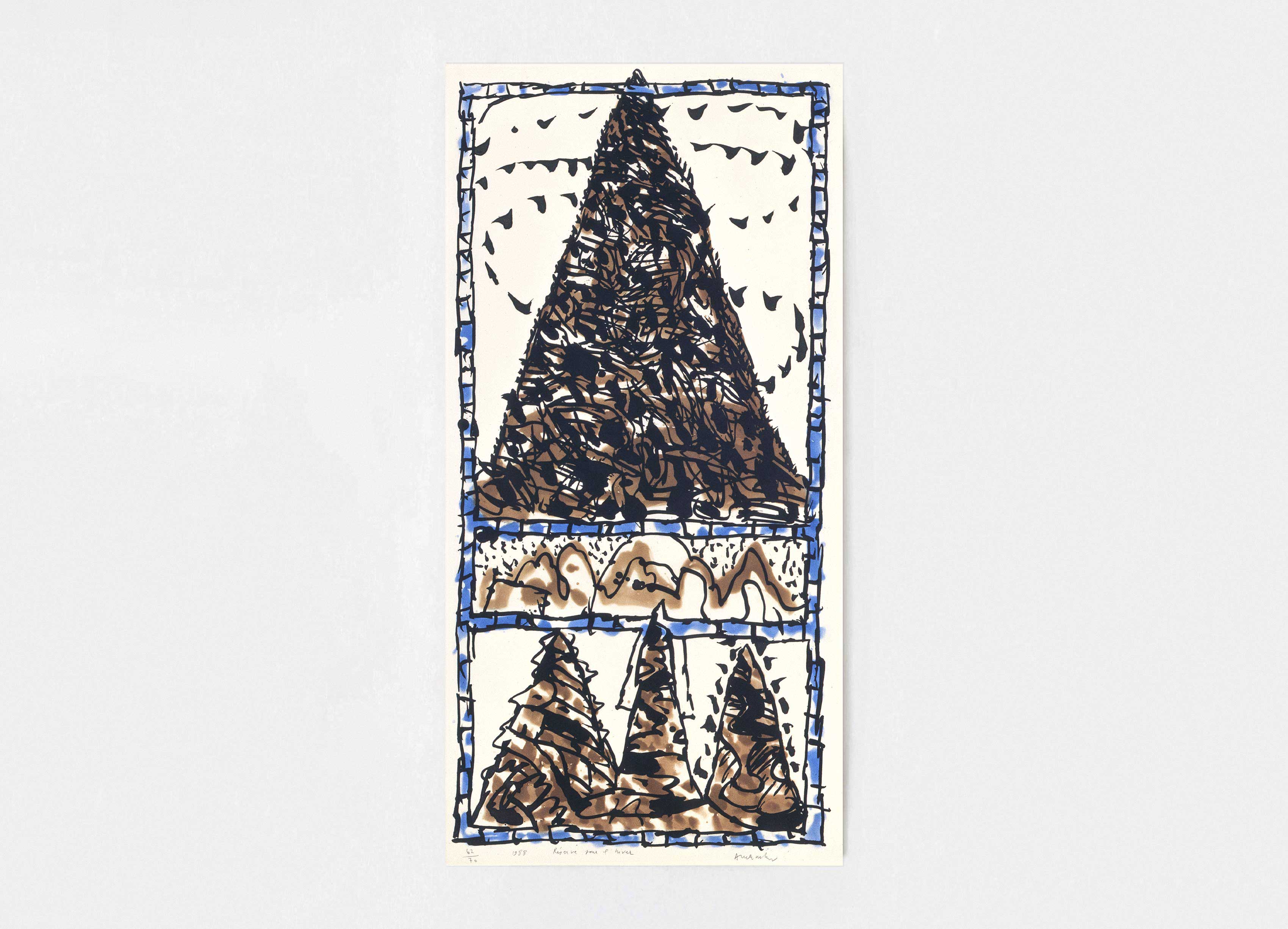 estampe Réserve pour l'hiver Pierre Alechinsky