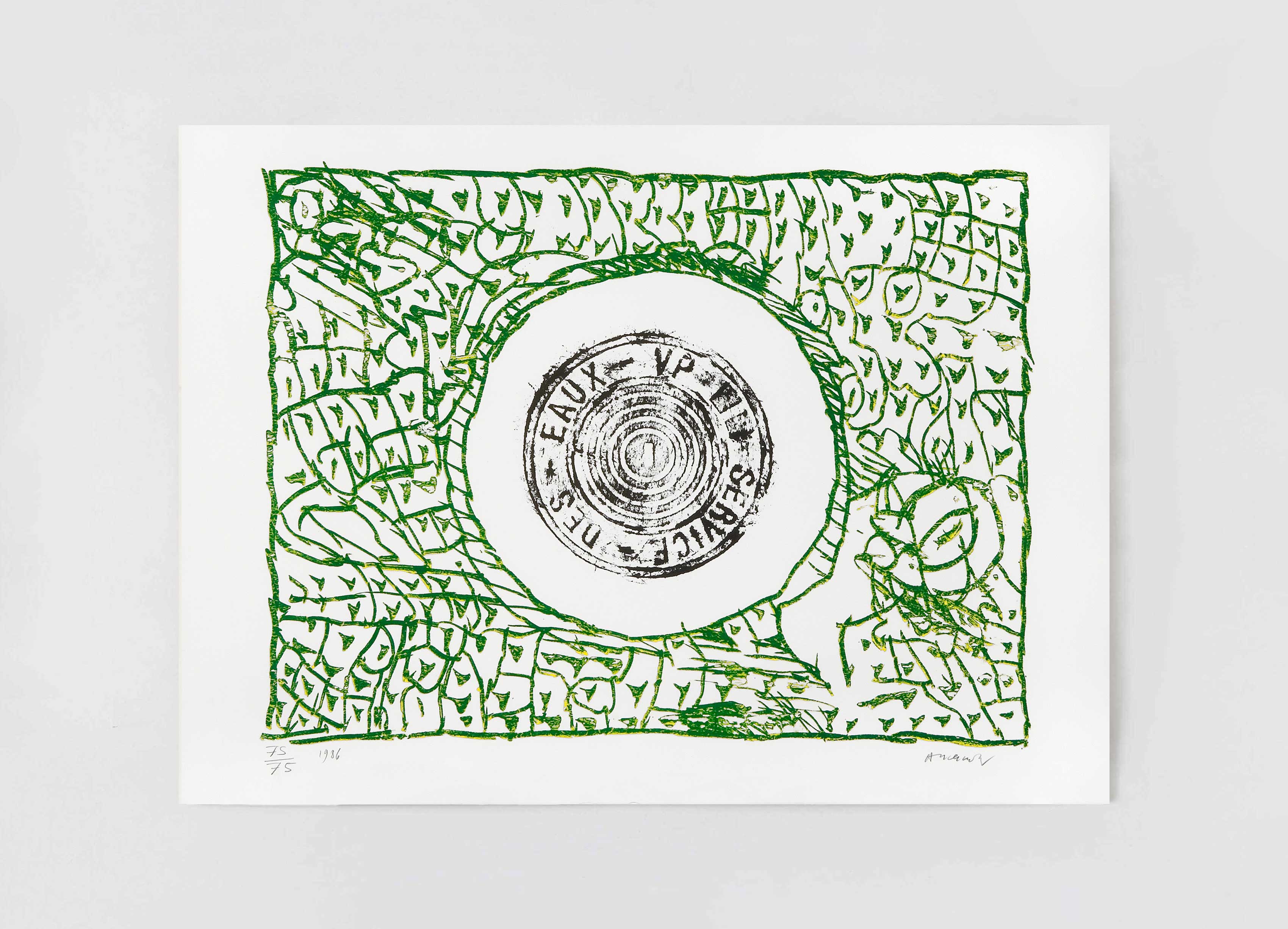 estampe Bouche d'eau I Pierre Alechinsky