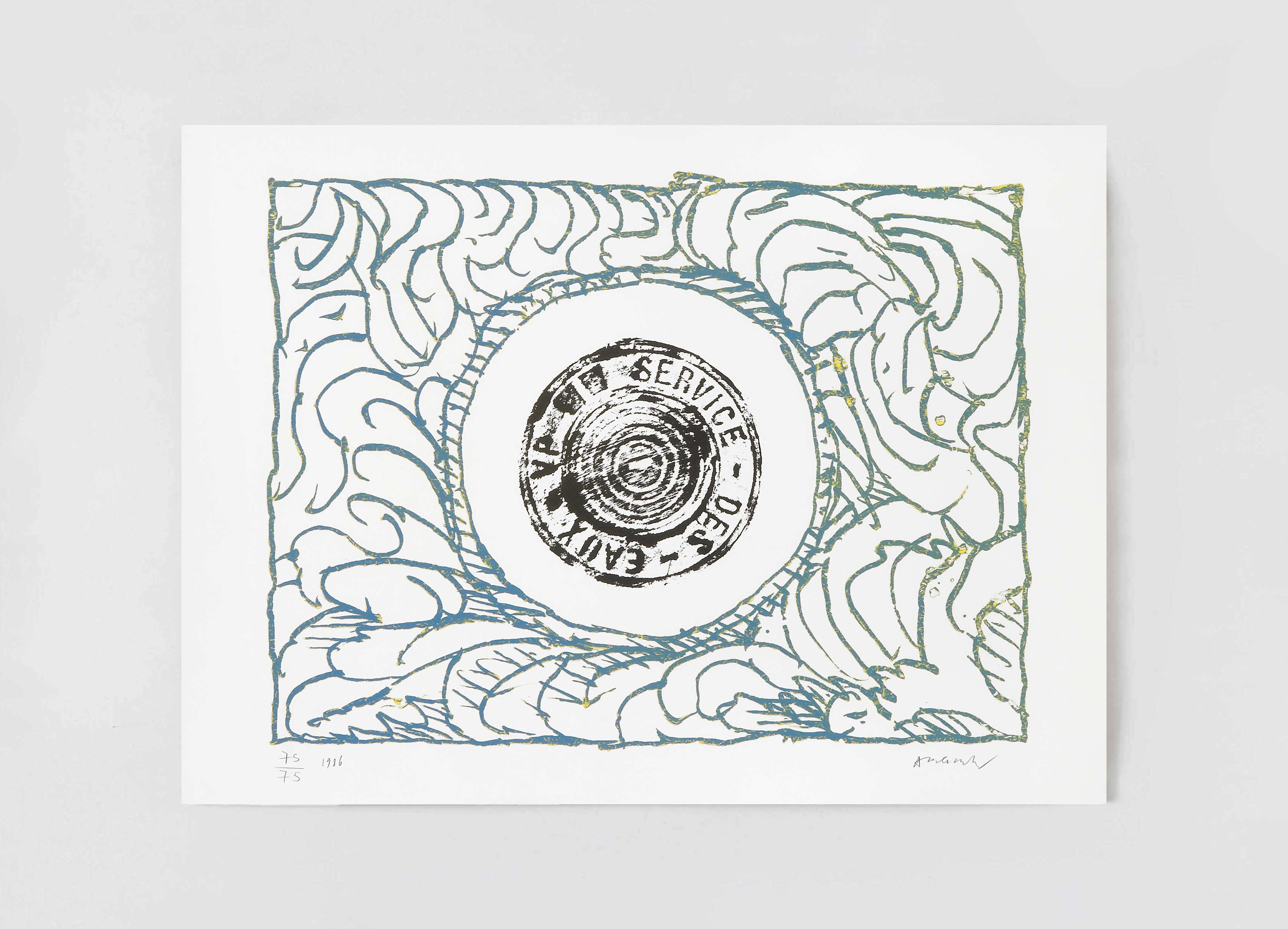 estampe Bouche d'eau III Pierre Alechinsky