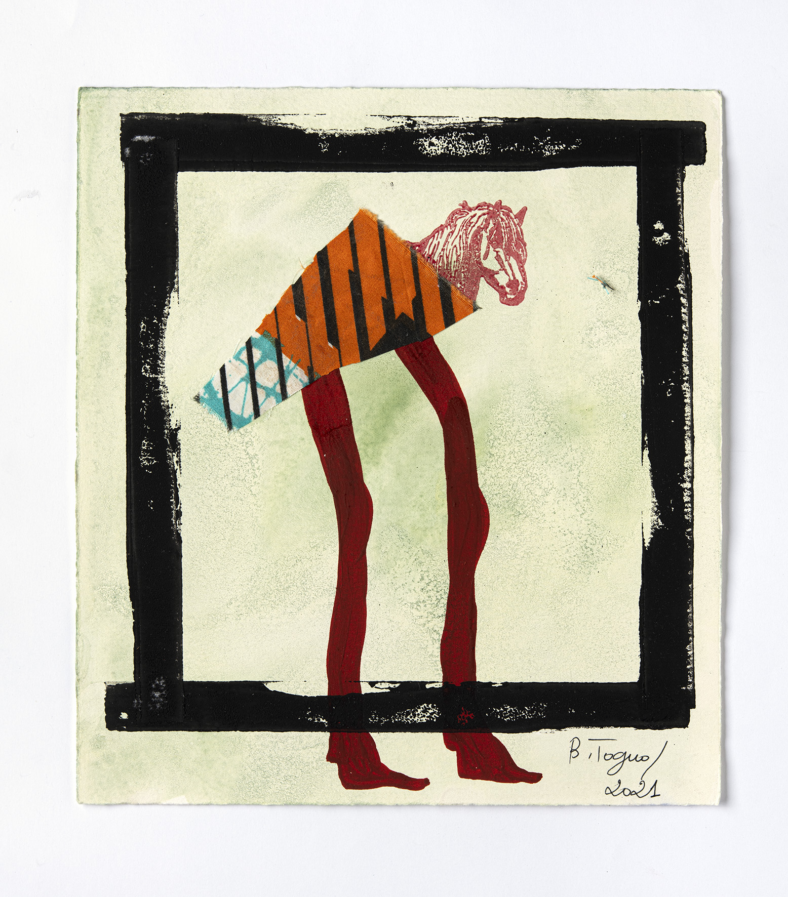 estampe Turn your Back to the Wind Barthélémy Toguo