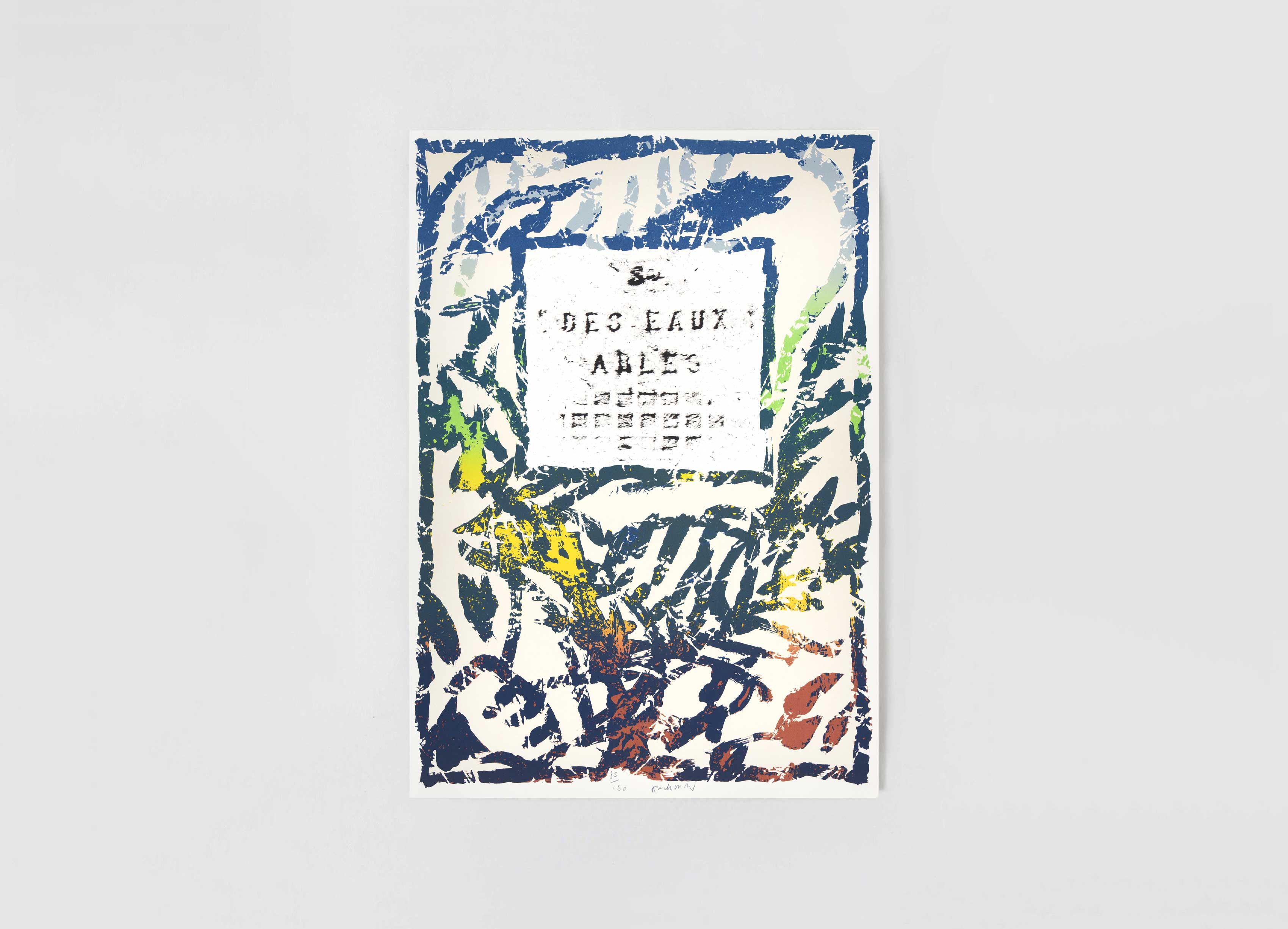 estampe Société des eaux d'Arles Pierre Alechinsky