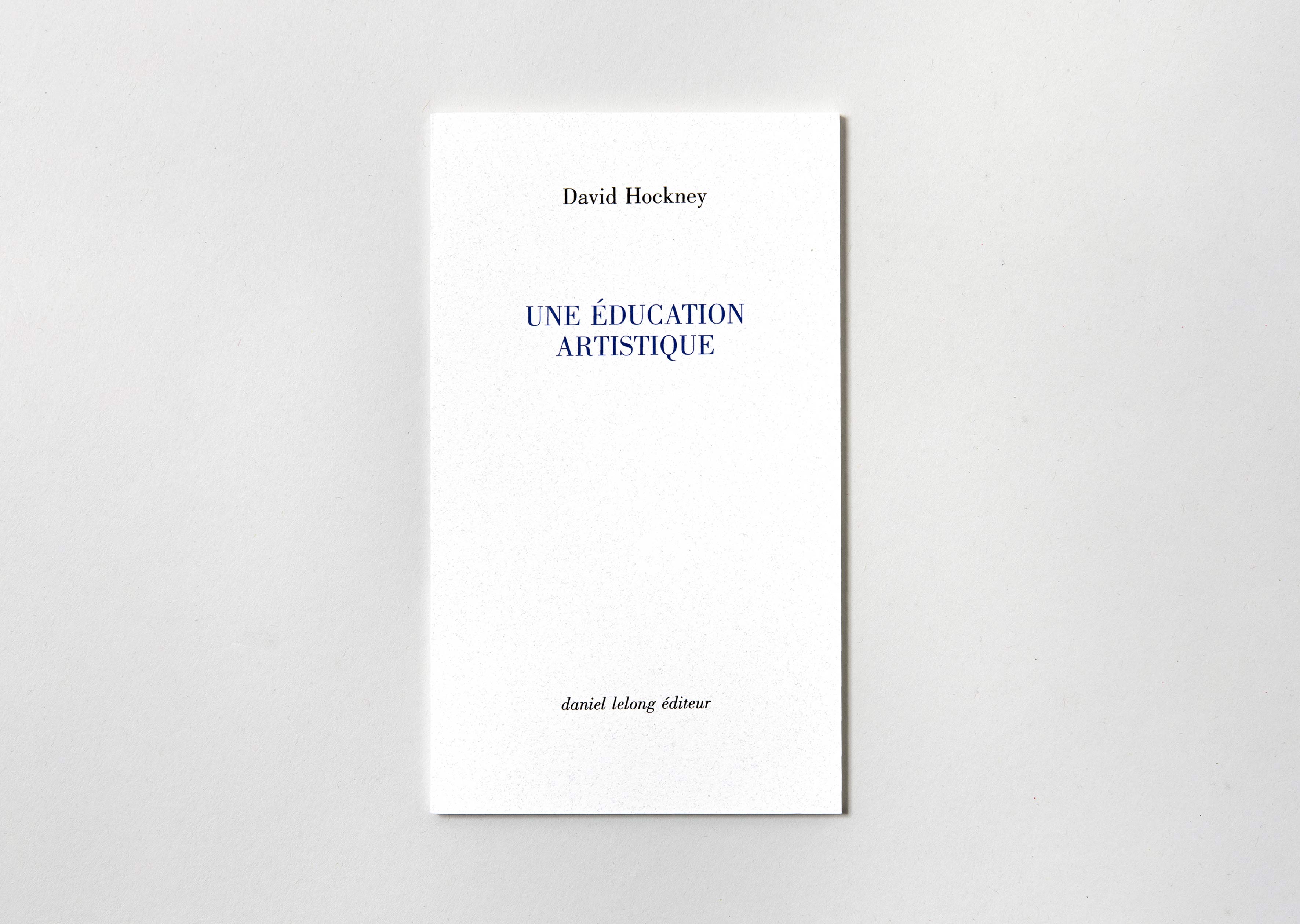 livre Une éducation artistique David Hockney