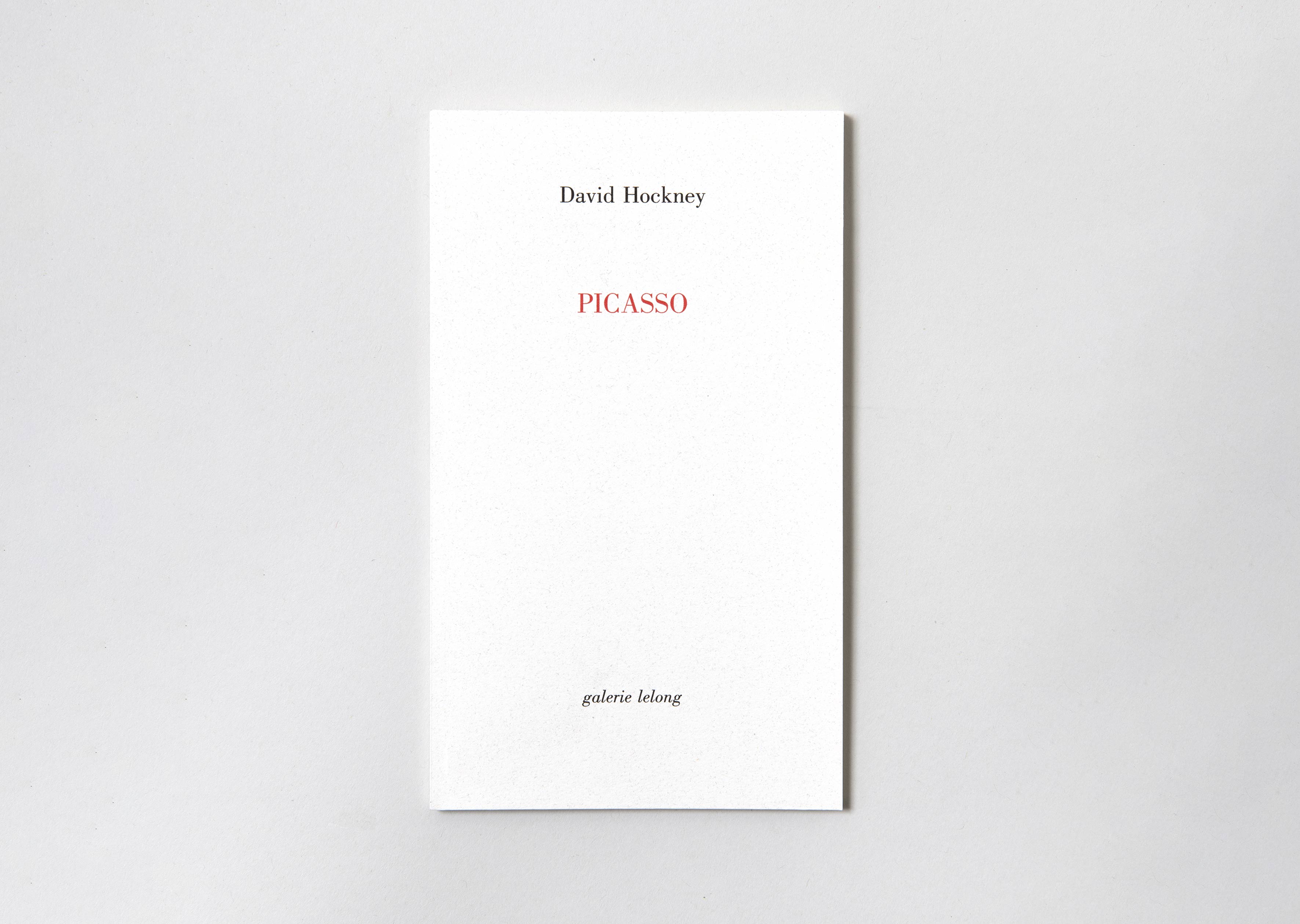livre Picasso David Hockney