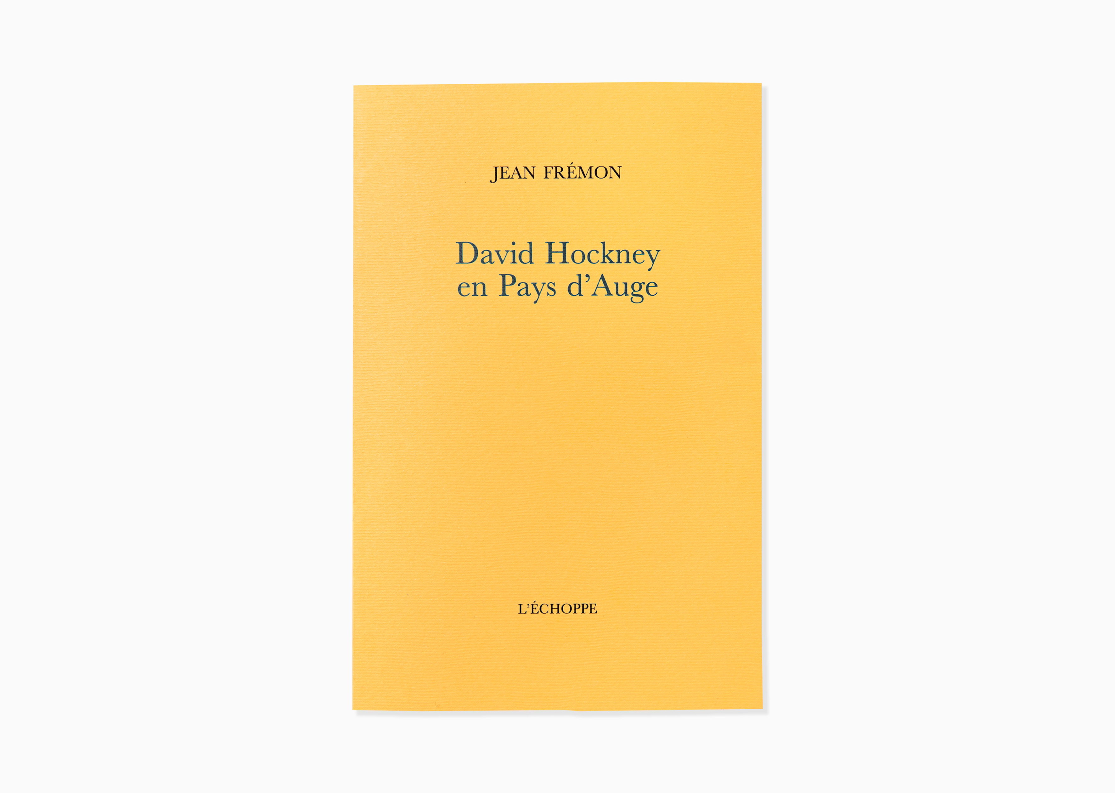 livre David Hockney en Pays d'Auge David Hockney