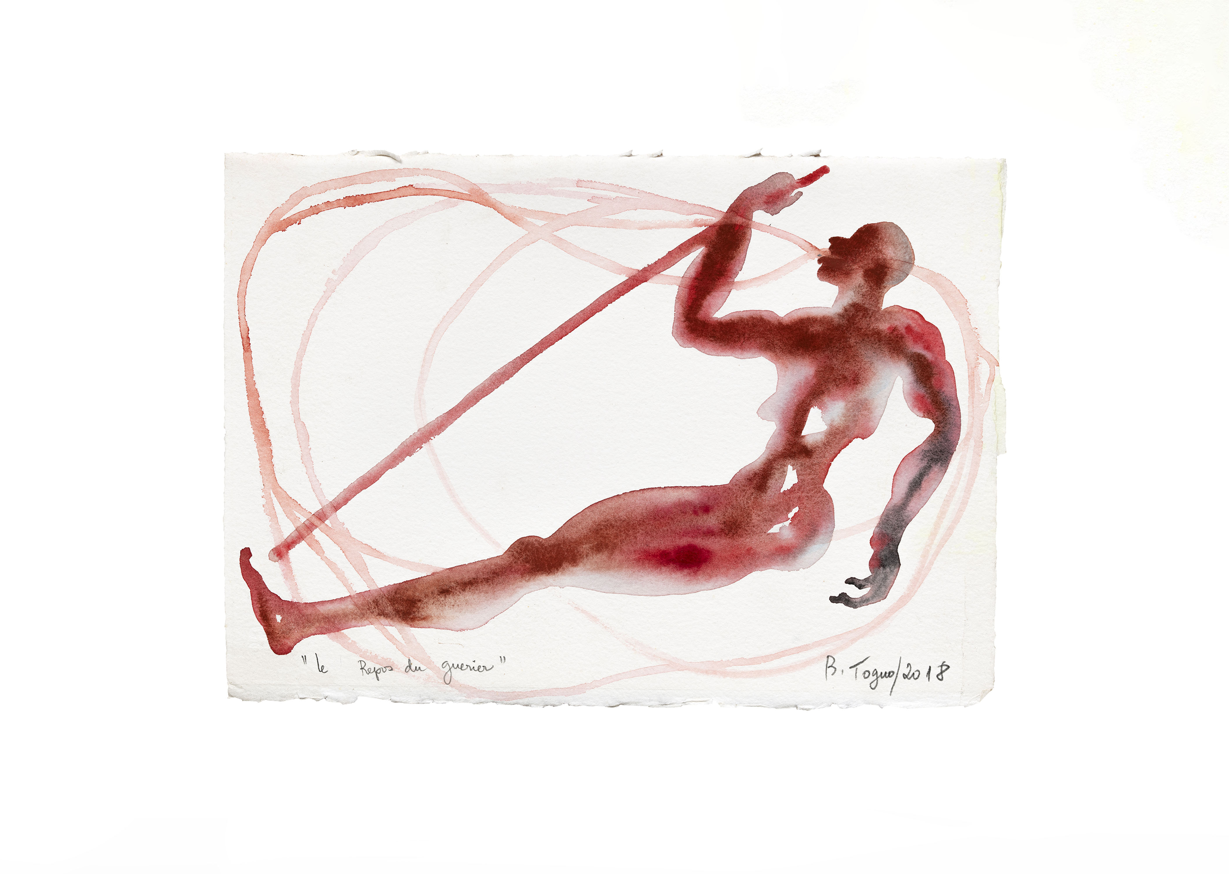 oeuvre Le Repos du guerrier Barthélémy Toguo