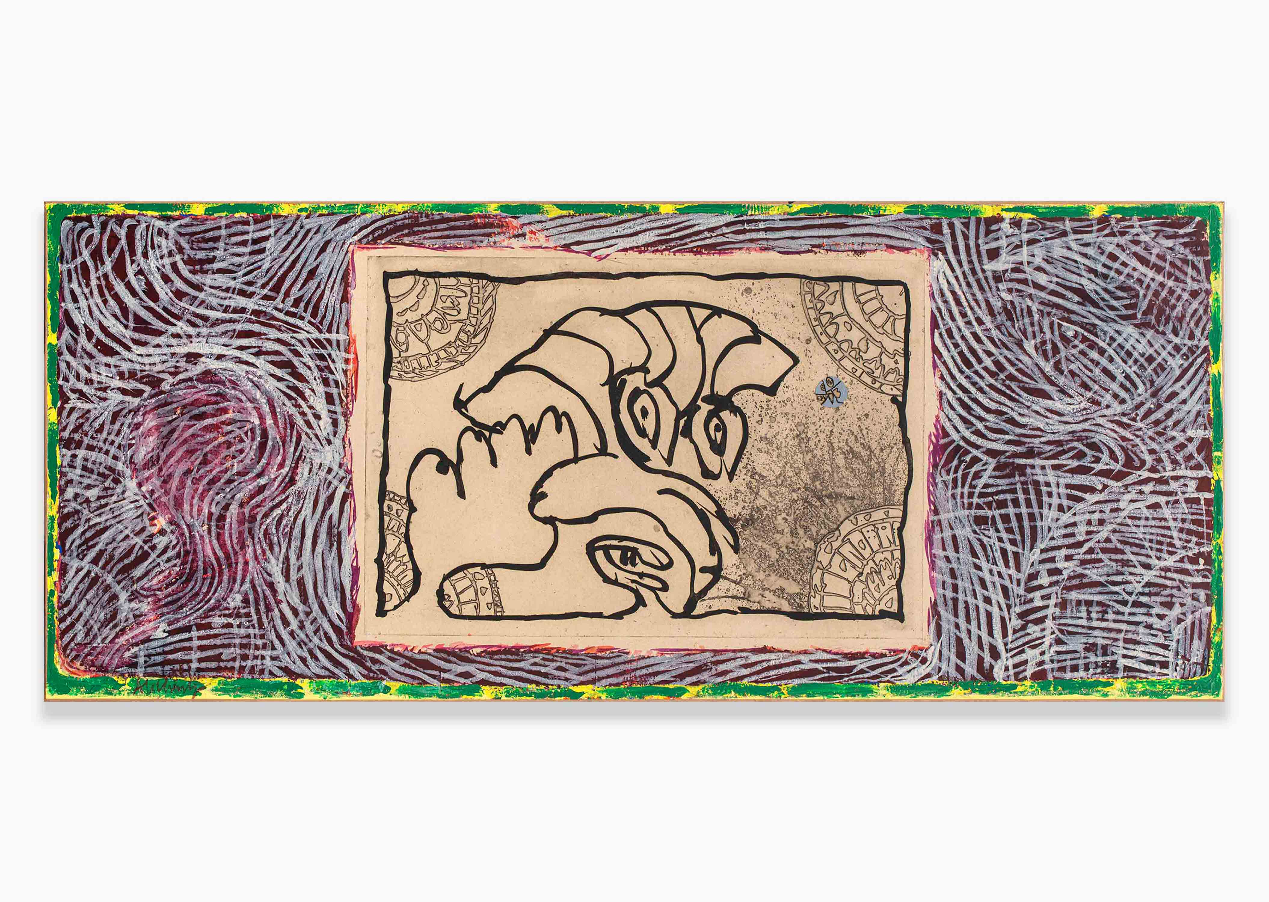 oeuvre Entre Quatre Feux Pierre Alechinsky