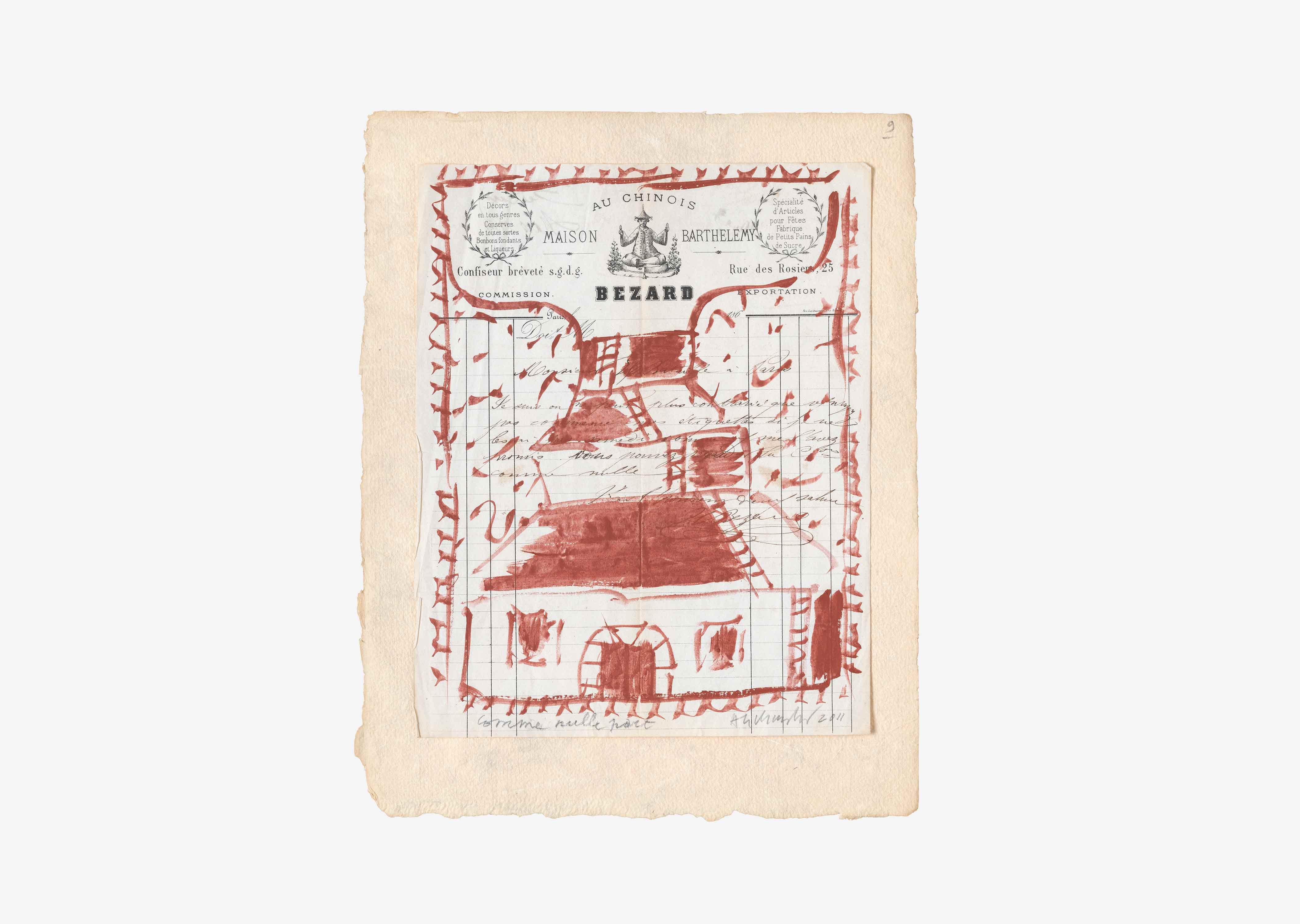 oeuvre Comme nulle part Pierre Alechinsky