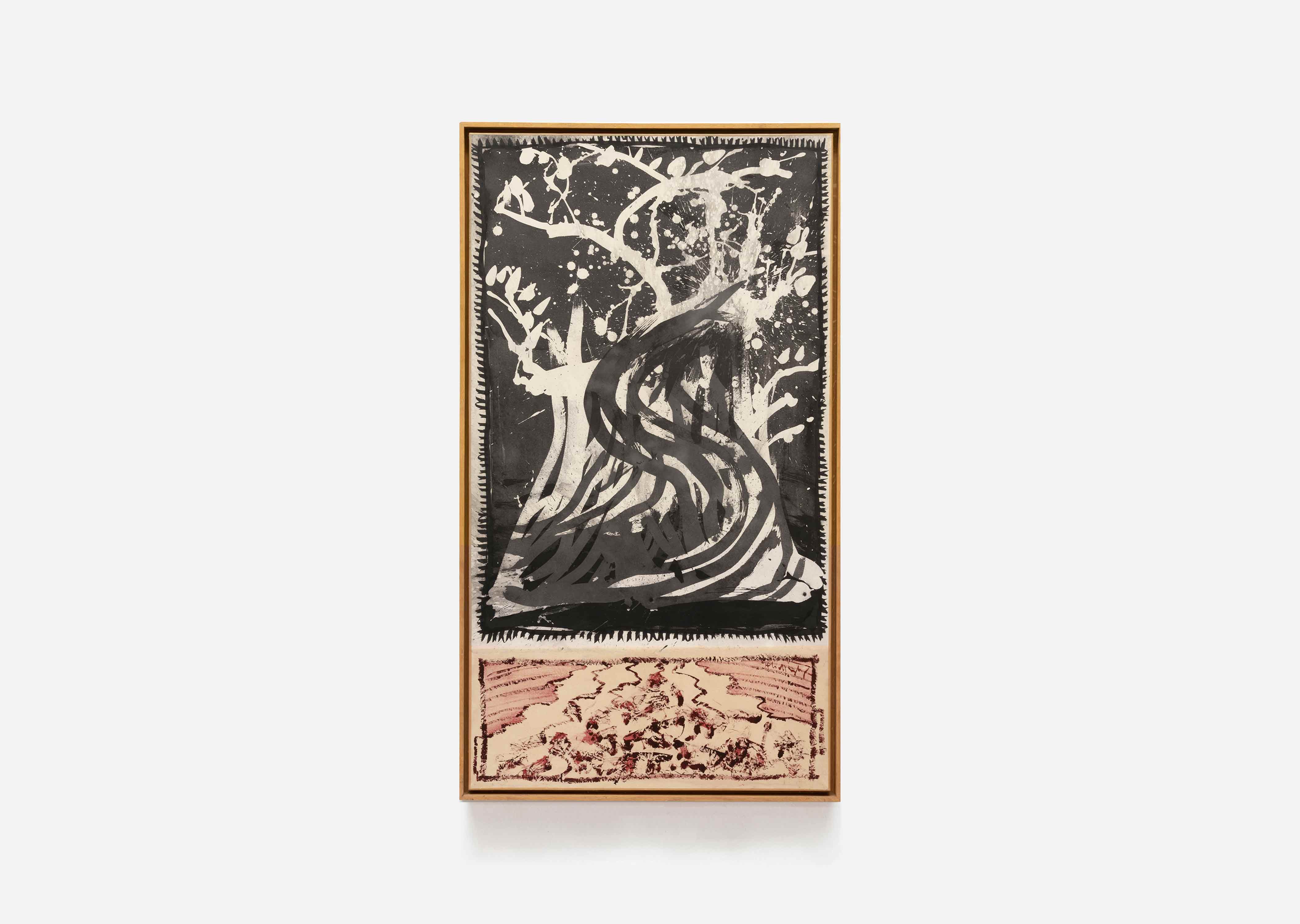 oeuvre Sur les braises Pierre Alechinsky